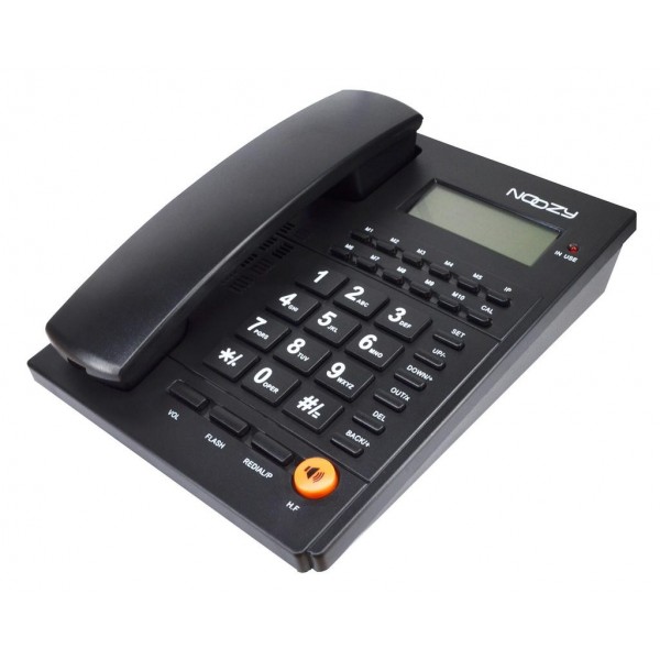 Noozy Phinea N37 Σταθερό Ψηφιακό Τηλέφωνο με Αναγνώριση Κλήσης και Ανοιχτή Ακρόαση Μαύρο 